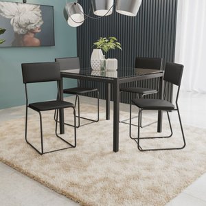 Conjunto Mesa com 4 Cadeiras Atlanta