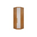 Ver imagem 1 de Guarda Roupa Closet Solteiro de Canto Oblíquo Rizon/linea C/ 1 Porta Cumaru/fendi 25 - Novo
