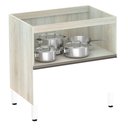 Ver imagem 2 de Balcão de Cozinha sem Tampo 80cm Misto 1 Porta Basculante e 1 Gavetão Luci Luciane Móveis