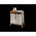Ver imagem 2 de Adega Bar Luna 2 Portas Off White/cedro