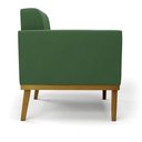 Ver mais imagens de Conjunto Poltrona e Namoradeira Decorativas Karen Pés Fixo em Madeira Castanho Suede Verde G19 - Gra