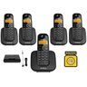 Kit Telefone sem Fio com 4 Ramal Bina e Entrada para Chip - 1