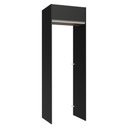 Ver imagem 1 de Porta-geladeira 73 Cm 1 Porta Basculante Preto/rustic/preto Glamy Madesa