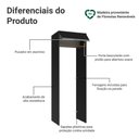 Ver imagem 3 de Porta-geladeira 73 Cm 1 Porta Basculante Preto/rustic/preto Glamy Madesa