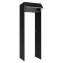 Ver imagem 7 de Porta-geladeira 73 Cm 1 Porta Basculante Preto/rustic/preto Glamy Madesa
