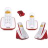 Kit Aparelho Telefone Fixo Bina sem Fio + 3 Ramal Intelbras - 1