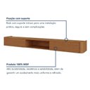 Ver imagem 5 de Rack para TV até 75 Polegadas 2 Gavetas Suspenso 100% MDF 180cm Oslo Marrom