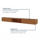 Ver imagem 7 de Rack para TV até 75 Polegadas 2 Gavetas Suspenso 100% MDF 180cm Oslo Marrom