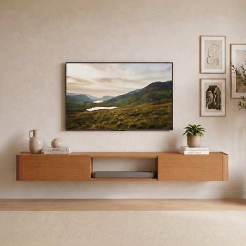 Rack para TV até 75 Polegadas 2 Gavetas Suspenso 100% MDF 180cm Oslo Marrom