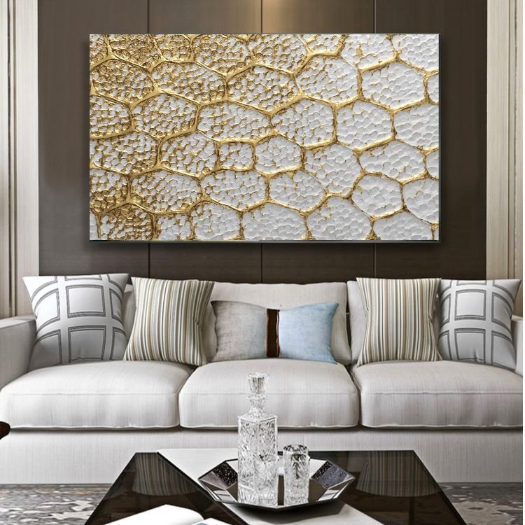 Quadros Decorativos Sala Quarto Abstrato Mármore Cinza Branco Dourado