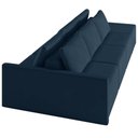 Ver imagem 6 de Sofá Ilha Modulado Milos 312cm Puff Lateral Veludo Azul Marinho G33 - Gran Belo