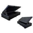 Ver imagem 1 de Cama Box Baú Solteiro 88x188x040 Premium Corino Preto