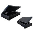 Ver imagem 1 de Cama Box Baú Solteiro 88x188x040 Premium Corino Preto