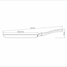 Panquequeira de Alumínio Starflon Max Tramontina 22cm Power Up Cinza - 5