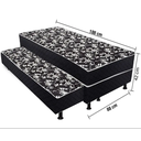Ver imagem 6 de Cama Box Solteiro Conjugado com Auxiliar Bicama Espuma Ortopédica