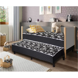 Cama Box Solteiro Conjugado com Auxiliar Bicama Espuma Ortopédica - 4