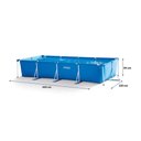 Ver imagem 6 de Piscina Retangular 7.127l Intex C/ Bomba Filtrante e Kit Limpeza Peneira Aspirador