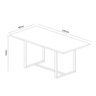 Mesa de Jantar, Estrutura em Aço, Tampo 25mm - Scandinavian Lite 160cm X 80cm X 74cm Freixo - 6