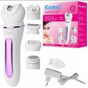 Ver imagem 2 de Depilador Elétrico Feminino 5EM1 Kit Limpeza da Pele Km-7936