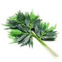 Ver imagem 1 de 12 Ramos Decoração Arranjo Bambu Artificial Planta Decorativa Plástico 4 Galhos Cada 42cm