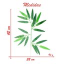 Ver imagem 3 de 12 Ramos Decoração Arranjo Bambu Artificial Planta Decorativa Plástico 4 Galhos Cada 42cm