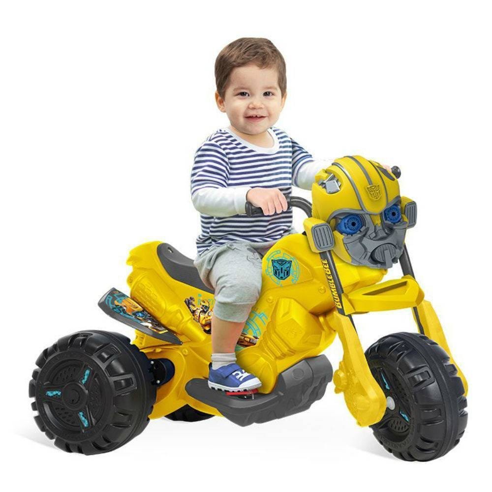 Moto Triciclo Infantil Elétrico Bandeirante Câmbio Frente e Ré Bateria 6V  até 25kg CB600