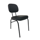 Ver imagem 1 de Cadeira De Escritório 4 Pés Internauta Secretária Preto