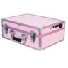 Maleta Maquiagem Camarim LED Alumínio ABS PEL-M1034 Rosa - 4