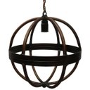 Ver imagem 1 de Luminária de Teto Pendente de Bola Artesanal para Varanda Moderna