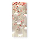 Ver imagem 1 de Adesivo de Porta - Rosas e Bolas 3D Dekalque 73x213
