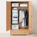 Ver imagem 2 de ORGANIZADOR DE GUARDA ROUPA SAPATEIRA MULTIUSO DOBRAVEL CASA CLOSETS GRANDE 100CM COM 5 PRATELEIRAS