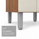 Ver imagem 7 de Balcão Gabinete Pia Cozinha sem Tampo 120cm 2 Porta 3 Gaveta Cor:Savana Off White