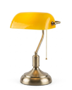 Ver imagem 1 de Abajur Banker Amarelo Clássico Luminária de Mesa Retro Luxo