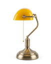 Ver imagem 6 de Abajur Banker Amarelo Clássico Luminária de Mesa Retro Luxo
