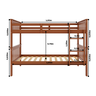 Cama Beliche Solteiro de Madeira Dupla em Altura Suspensa - 5