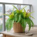 Ver imagem 4 de 3 Buquês Samambaias Artificial 40cm Silicone Realista para Vasos e Arranjos