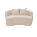 Ver imagem 3 de Sofá Decorativo Montreal 180cm Orgânico Suede Marfim