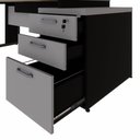 Ver imagem 7 de Mesa Diretor Escritório 1,50m a 1,72m 3 Gavetas Pé Metal F5