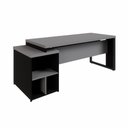Ver imagem 6 de Mesa Diretor Escritório 1,50m a 1,72m 3 Gavetas Pé Metal F5