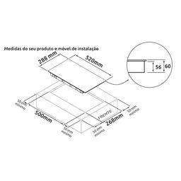 Cooktop de Indução Dako 2 Bocas Preto com Zona Flexível 220v - 7