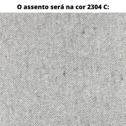 Cadeira MH-3224 Herval Madeira Maciça Amêndoa Encosto em Palha Algodão Assento em Linho Cinza C - 3