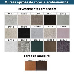 Cadeira MH-3224 Herval Madeira Maciça Amêndoa Encosto em Palha Algodão Assento em Linho Cinza C - 5