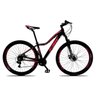 Bicicleta Feminina Sunny Aro 29 Quadro 17 Alumínio 21v Suspensão Freio a Disco - KSW - Preto/Rosa - 1