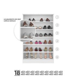 Kit 3 Armários Sapateira Multiuso Bella - Phoenix - Branco - 4