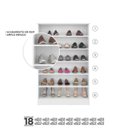 Ver imagem 4 de Kit 3 Armários Sapateira Multiuso Bella - Phoenix - Branco