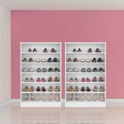 Kit 3 Armários Sapateira Multiuso Bella - Phoenix - Branco - 7