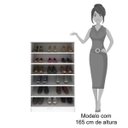 Ver imagem 4 de Kit 4 Armários Multiuso Sapateira Bell - Mpozenato - Branco