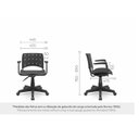 Ver imagem 4 de Cadeira Ergoplax Plaxmetal com Apoia Braços Azul Assento Estofado