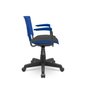 Cadeira Ergoplax Plaxmetal com Apoia Braços Azul Assento Estofado - 2