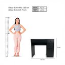 Ver imagem 5 de Mesa de Escritório Pe-140 4 Gavetas MDF-MDP 90,7cm Preto Ditália Móveis